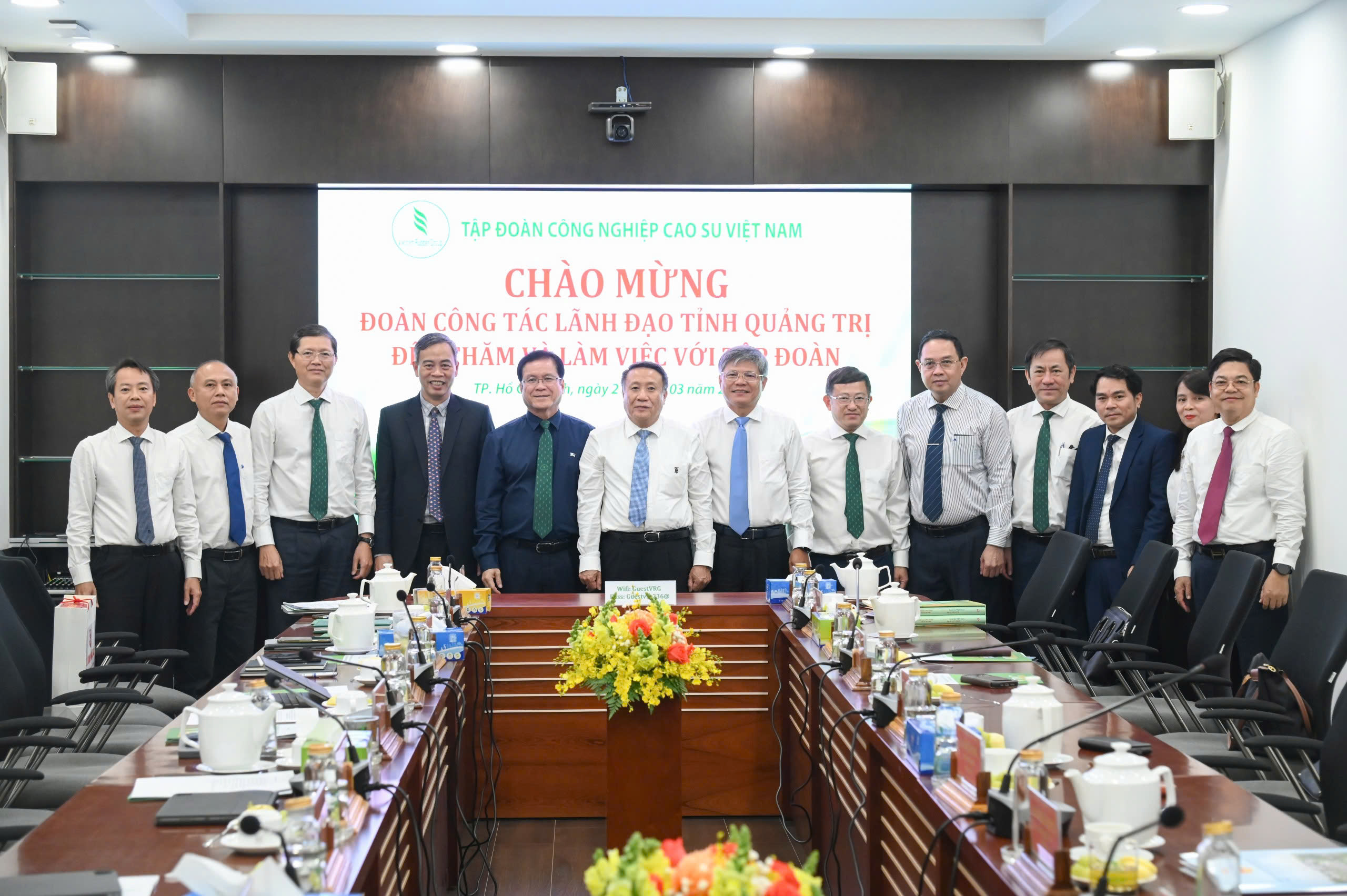 Tỉnh Quảng Trị tạo điều kiện phát triển vùng nguyên liệu và xây dựng khu, cụm công nghiệp cho các đơn vị trực thuộc VRG