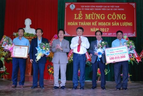 Cao su Chư Prông: Lần đầu tiên về đích sớm 20 ngày