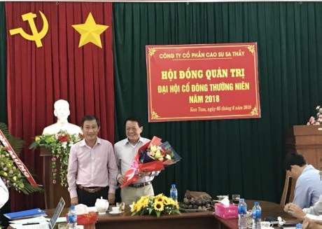 Ông Đặng Công Thoại giữ chức Chủ tịch HĐQT Cao su Sa Thầy