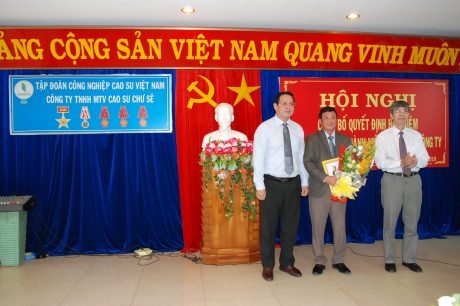 Bổ nhiệm ông Đặng Đức Tri giữ chức vụ Chủ tịch HĐTV Cao su Chư Sê