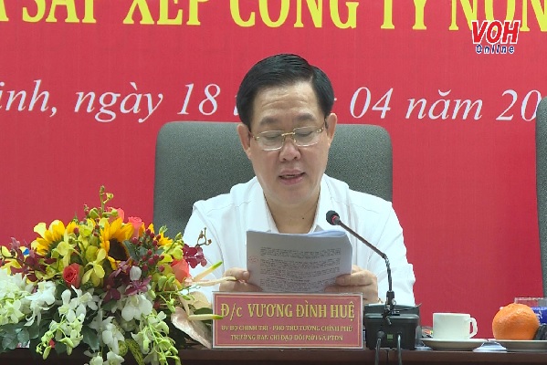 Phó Thủ tướng Vương Đình Huệ: TĐ Cao su Việt Nam tập trung đầu tư vào ngành nghề, SP có lợi thế