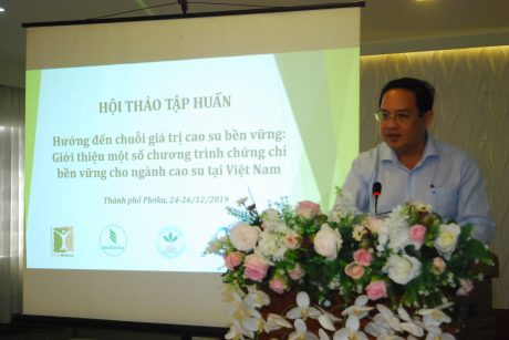 VRG tổ chức Hội thảo tập huấn “Hướng đến chuỗi giá trị cao su bền vững” tại Gia Lai